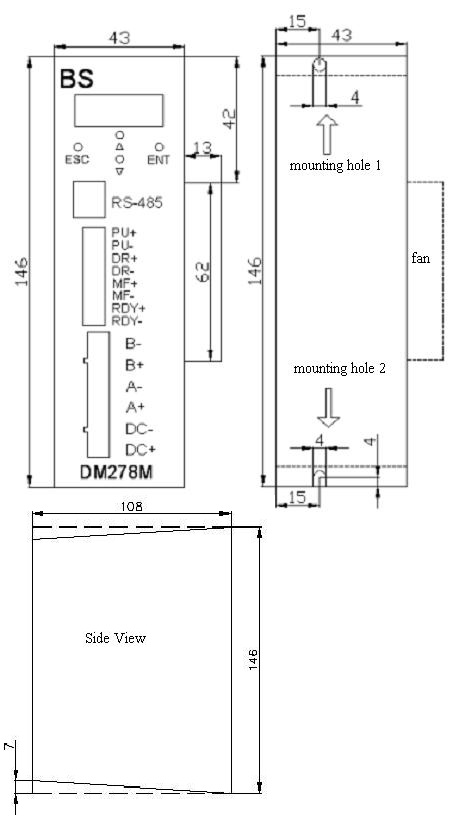 DM278M STEP SÜRÜCÜ TEKNİK ÇİZİM